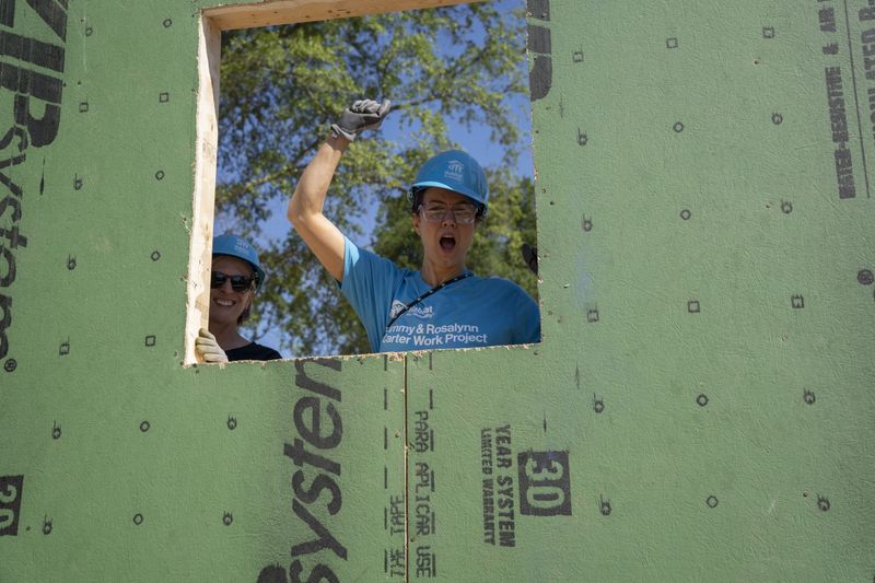 Bellamy Young at the Carter Work Project at Langston Park