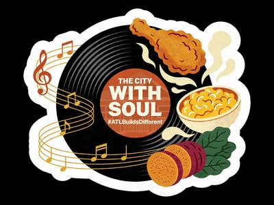 City with Soul sticker celebrating Atlanta's music, food, and art