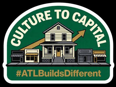 Culture to Capital sticker: a stylized illustration with the words Culture to Capital