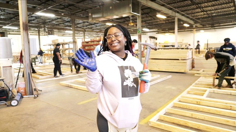 Taka, a future Langston Park homeowner, smiling